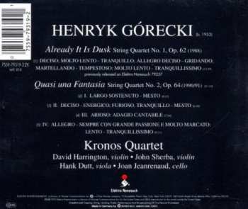 CD Kronos Quartet: Already It Is Dusk, String Quartet No. 1, Op. 62 / Quasi Una Fantasia, String Quartet No. 2, Op. 64