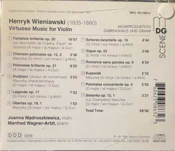 CD Henryk Wieniawski: Polonaise Brillante: Virtuoso Music for Violin
