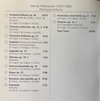 CD Henryk Wieniawski: Polonaise Brillante: Virtuoso Music for Violin