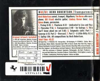 CD Herb Robertson Quintet: Transparency
