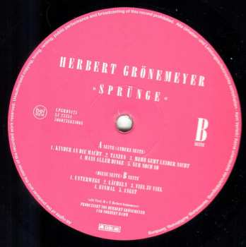 LP Herbert Grönemeyer: Sprünge