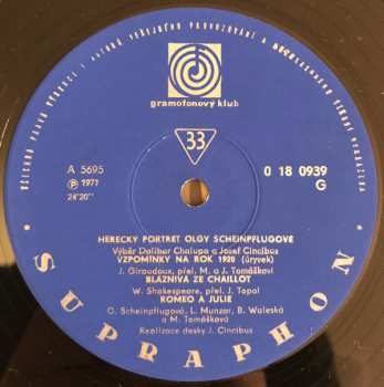 LP Olga Scheinpflugová: Herecký Portrét Olgy Scheinpflugové