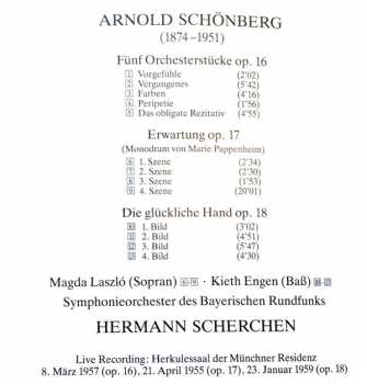 CD Arnold Schoenberg: Orchesterstücke / Erwartung / Die Glückliche Hand