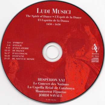 CD Jordi Savall: Ludi Musici - The Spirit Of Dance = L'Esprit De La Dance = El Espíritu De La Danza (1450-1650)