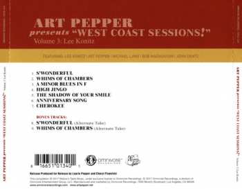 CD Lee Konitz & His West Coast Friends: Art Pepper Presents “West Coast Sessions!” Volume 3: Lee Konitz