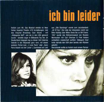 CD Hildegard Knef: Hildegard Knef Singt Cole Porter