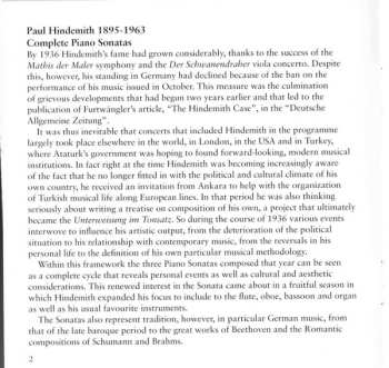 CD Paul Hindemith: Complete Piano Sonatas