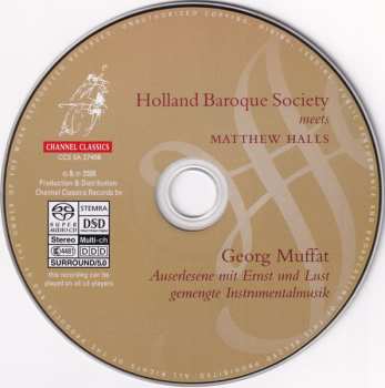 SACD Holland Baroque Society: Holland Baroque Society Meets Matthew Halls (Georg Muffat Auserlesene Mit Ernst Und Lust Gemengte Instrumentalmusik)