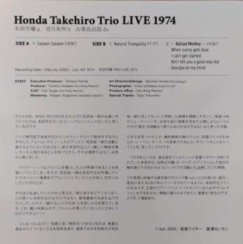 LP Takehiro Honda Trio: Live 1974