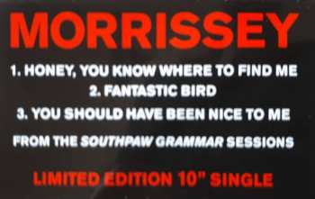 SP Morrissey: Honey, You Know Where To Find Me LTD | PIC | CLR