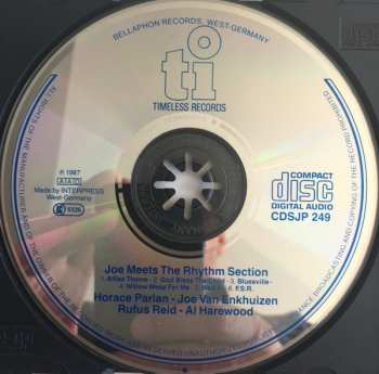 CD Horace Parlan: Joe Meets The Rhythm Section