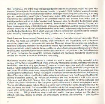 CD Alan Hovhaness: Celestial Gate