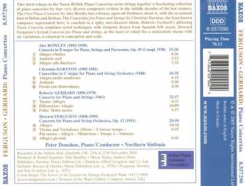 CD Peter Donohoe: Concerto For Piano And String Orchestra / Concerto For Piano And Strings