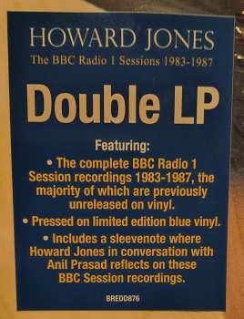 2LP Howard Jones: The BBC Radio 1 Sessions 1983-1987 CLR | LTD