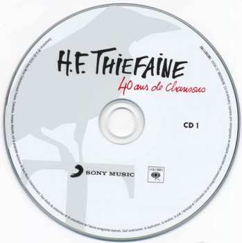 2CD Hubert Félix Thiéfaine: 40 Ans De Chansons