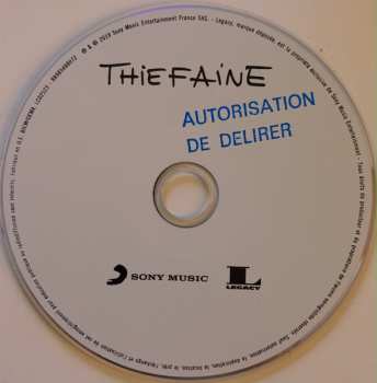 CD Hubert Félix Thiéfaine: Autorisation De Délirer