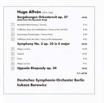 CD Deutsches Symphonie-Orchester Berlin: Symphony No. 3 ∙ Uppsala Rhapsody ∙ The Mountain King Suite