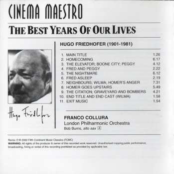 CD Hugo Friedhofer: The Best Years Of Our Lives