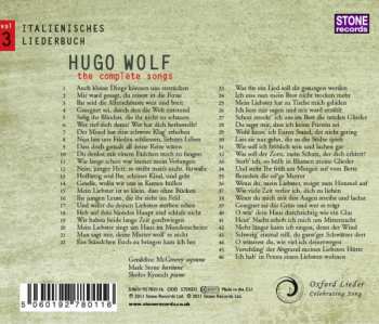 CD Hugo Wolf: The Complete Songs Vol. 3: Italienisches Liederbuch