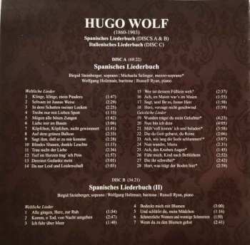 3CD Hugo Wolf: Spanisches Liederbuch / Italienisches Liederbuch