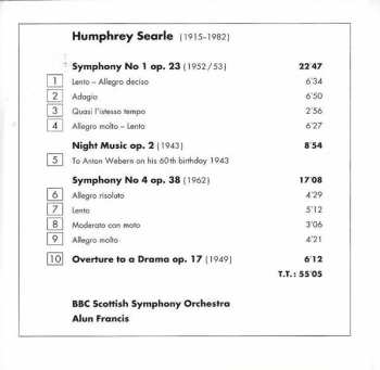 2CD Alun Francis: Complete Symphonies