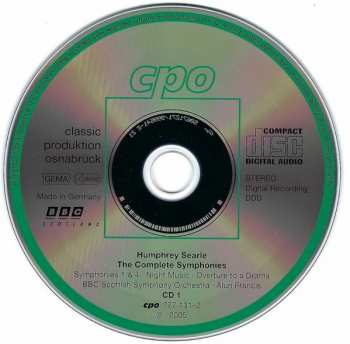 2CD Alun Francis: Complete Symphonies