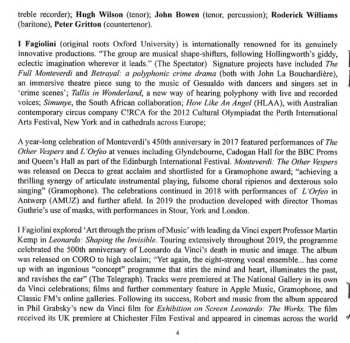 CD I Fagiolini: Tudor Music from Hampton Court Palace