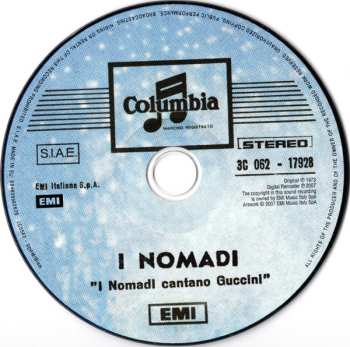 CD Nomadi: I Nomadi Cantano Guccini