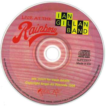 CD Ian Gillan Band: Live At The Rainbow