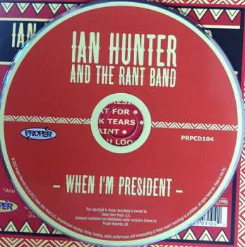 CD Ian Hunter & The Rant Band: When I'm President