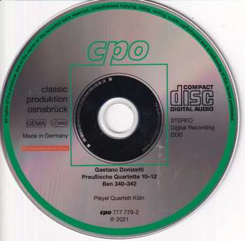 CD Ignaz Pleyel: Preußische Quartette 10-12