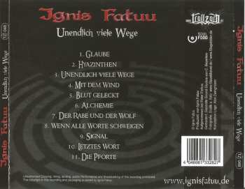 CD Ignis Fatuu: Unendlich Viele Wege