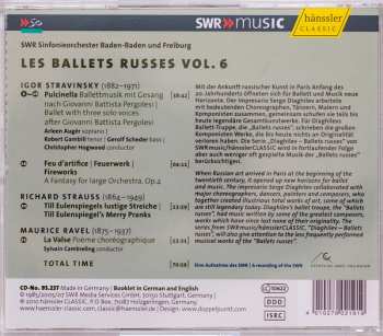 CD Igor Stravinsky: Les Ballets Russes Vol. 6