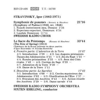 CD Igor Stravinsky: Symphony Of Psalms / The Rite Of Spring