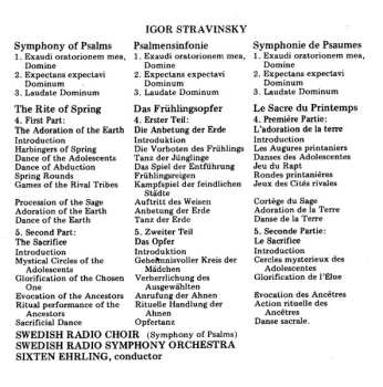 CD Igor Stravinsky: Symphony Of Psalms / The Rite Of Spring