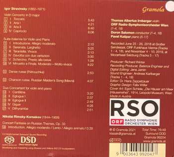 SACD Igor Stravinsky: Violinkonzert . Duos . Fantasie