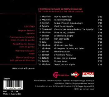CD Dagmar Saskova: Moulinié, Boësset: L'Air Italien Au Temps de Louis XIII