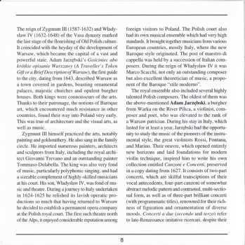 CD Il Tempo: Muzyka Zamku Warszawskiego = Music Of The Warsaw Castle