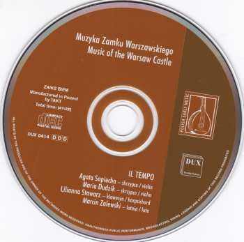 CD Il Tempo: Muzyka Zamku Warszawskiego = Music Of The Warsaw Castle