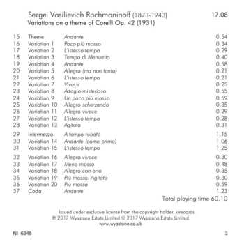 CD Pyotr Ilyich Tchaikovsky: Tchaikovsky/Mussorgsky/Rachmaninoff