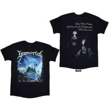 Merch Immortal: Immortal Unisex T-shirt: At The Heart Of Winter (black) (back Print) (medium) M