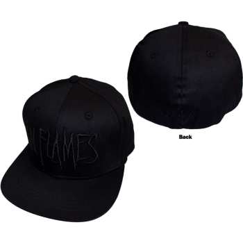Merch In Flames: In Flames Unisex Snapback Cap: Black Logo (black) (back Print)
