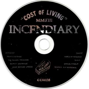 CD Incendiary: Cost Of Living