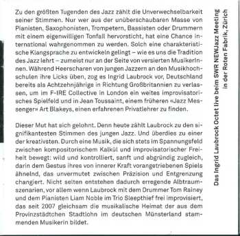 CD Ingrid Laubrock Octet: Zürich Concert
