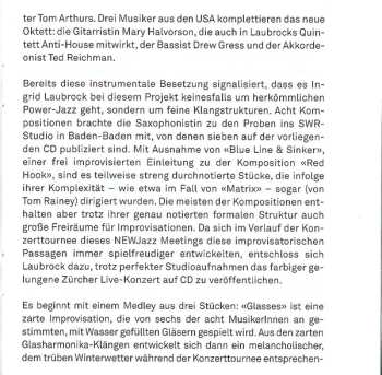 CD Ingrid Laubrock Octet: Zürich Concert