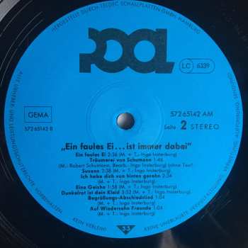 LP Insterburg & Co: Ein Faules Ei... Ist Immer Dabei