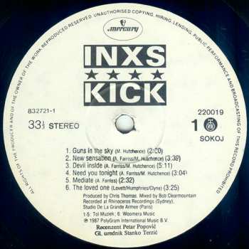 LP INXS: Kick