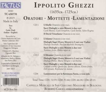 4CD/Box Set Cappella Musicale di San Giacomo Maggiore In Bologna: Oratori, Mottetti, Lamentazioni