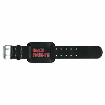 Merch Iron Maiden: Leather Bracelet Logo Iron Maiden