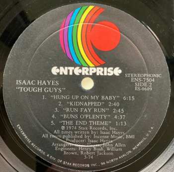 LP Isaac Hayes: Tough Guys